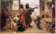 Arab or Arabic people and life. Orientalism oil paintings 401
